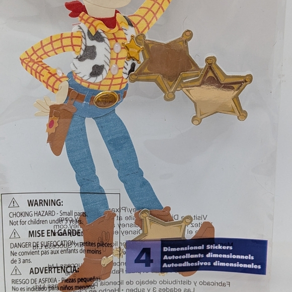 Disney Pixar Toy Story Dimensional Stickers Woody Scrapbook Junk Journal - Picture 3 of 3